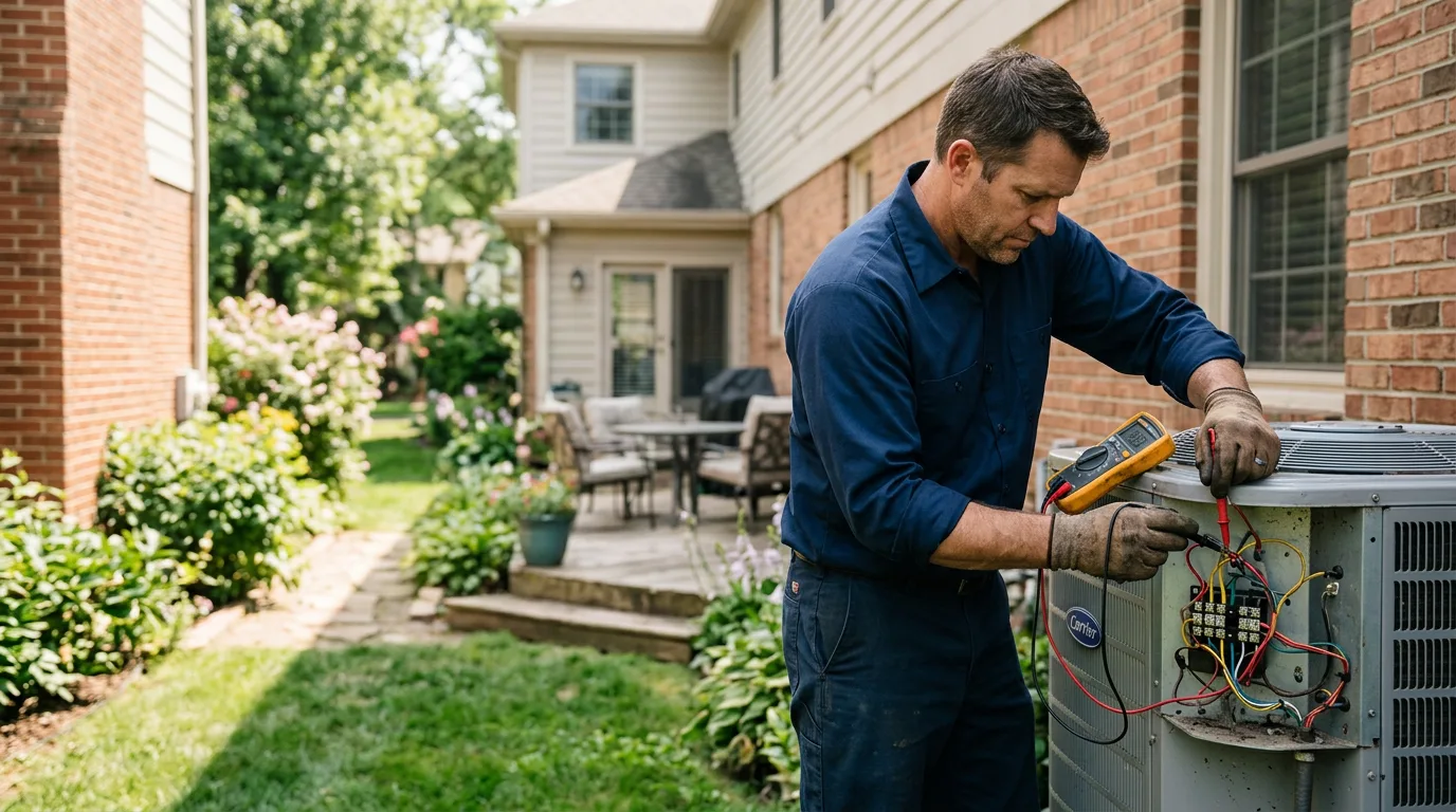 HVAC technician working near Malden, IL